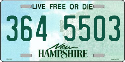 NH license plate 3645503