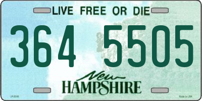 NH license plate 3645505