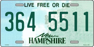NH license plate 3645511