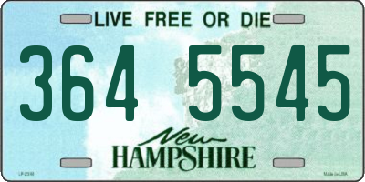 NH license plate 3645545