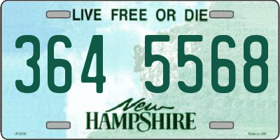 NH license plate 3645568