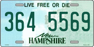 NH license plate 3645569