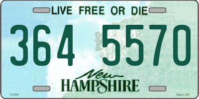 NH license plate 3645570