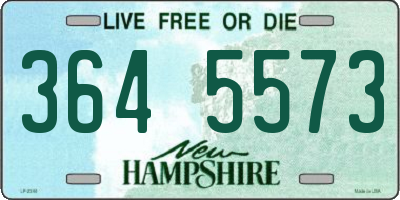 NH license plate 3645573
