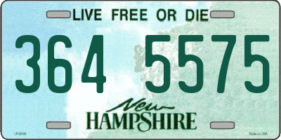 NH license plate 3645575