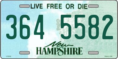 NH license plate 3645582