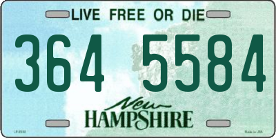 NH license plate 3645584