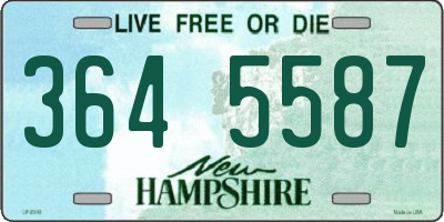 NH license plate 3645587