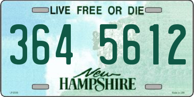 NH license plate 3645612