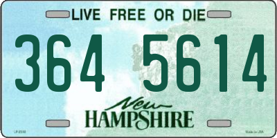 NH license plate 3645614