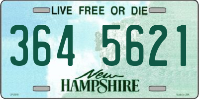 NH license plate 3645621