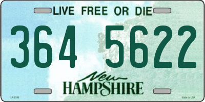 NH license plate 3645622