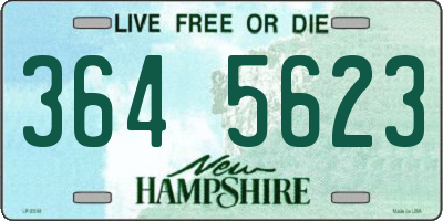 NH license plate 3645623