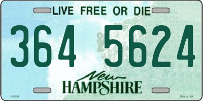 NH license plate 3645624