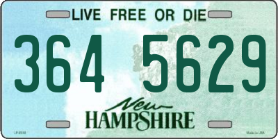 NH license plate 3645629