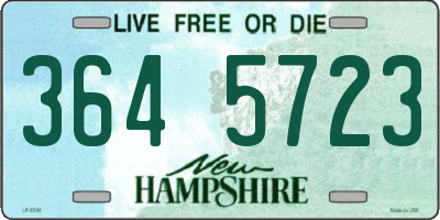 NH license plate 3645723