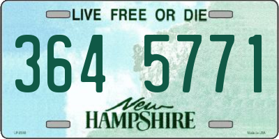 NH license plate 3645771
