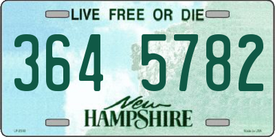 NH license plate 3645782