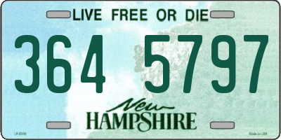 NH license plate 3645797