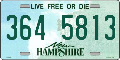 NH license plate 3645813