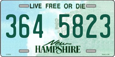 NH license plate 3645823