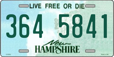 NH license plate 3645841