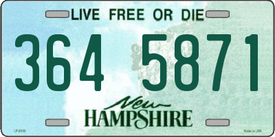 NH license plate 3645871