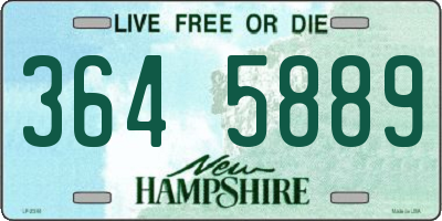 NH license plate 3645889
