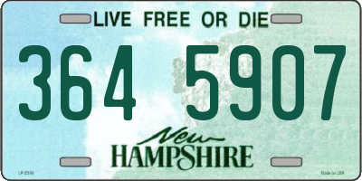 NH license plate 3645907