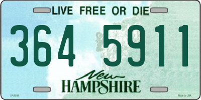 NH license plate 3645911