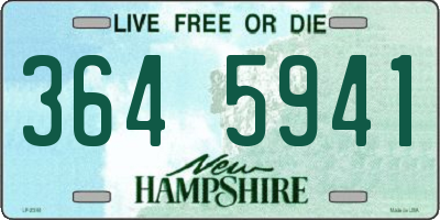 NH license plate 3645941