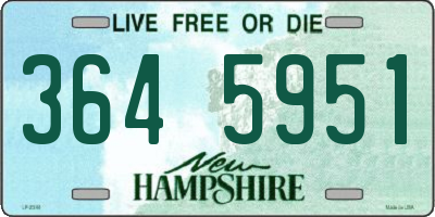 NH license plate 3645951