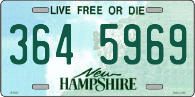 NH license plate 3645969
