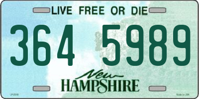 NH license plate 3645989