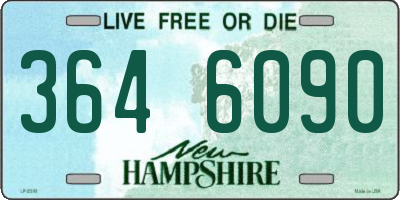 NH license plate 3646090