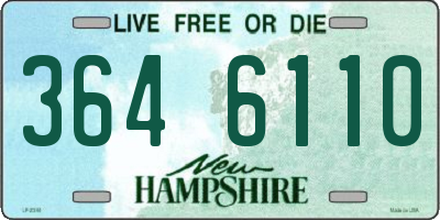 NH license plate 3646110