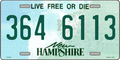 NH license plate 3646113