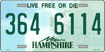 NH license plate 3646114