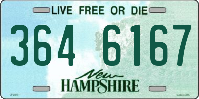 NH license plate 3646167