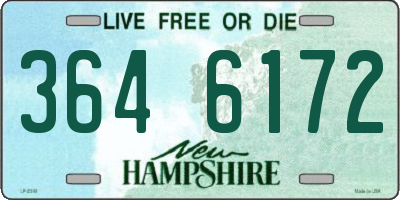 NH license plate 3646172