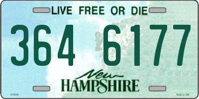 NH license plate 3646177