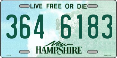 NH license plate 3646183