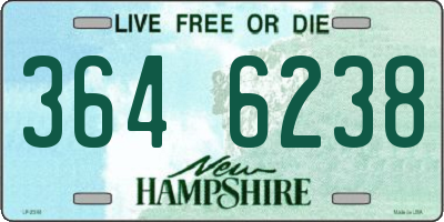 NH license plate 3646238