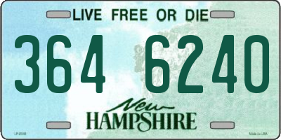NH license plate 3646240