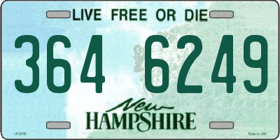 NH license plate 3646249