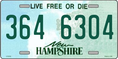 NH license plate 3646304
