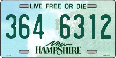 NH license plate 3646312