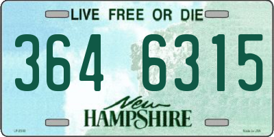 NH license plate 3646315