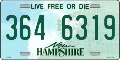 NH license plate 3646319