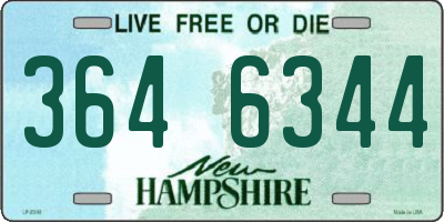 NH license plate 3646344